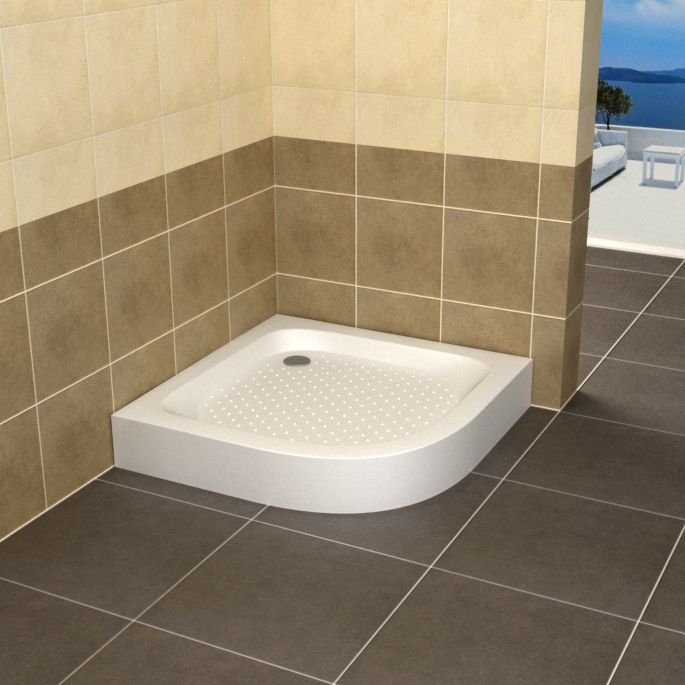 Душевой поддон полукруглый RGW LUX/TN-P (800x800)