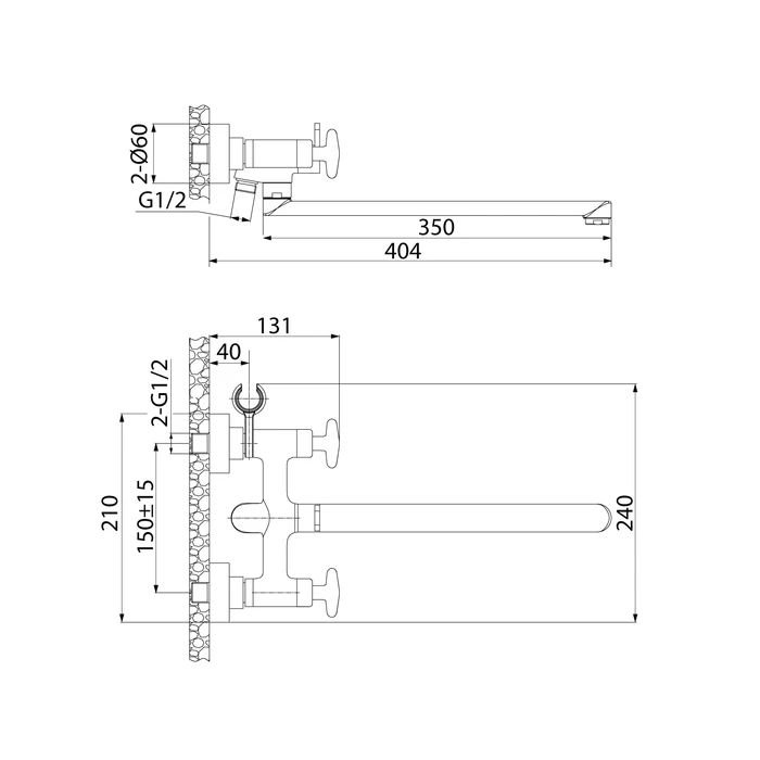 Смеситель для ванны с длинным изливом IDDIS Acros (ACRSBL2i10WA), артикул ACRSBL2i10WA