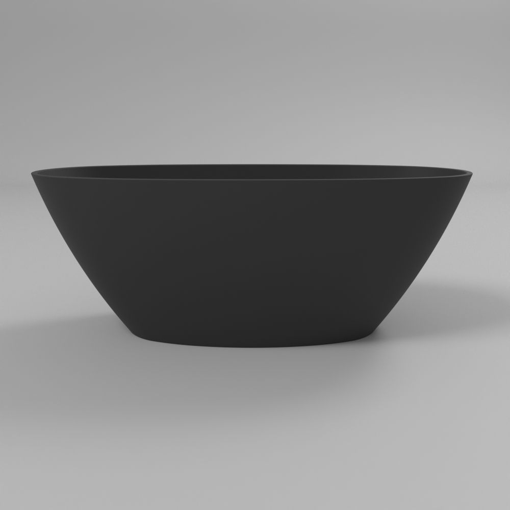 Ванна WHITECROSS Onyx B 160x75 (черный мат) иск. камень