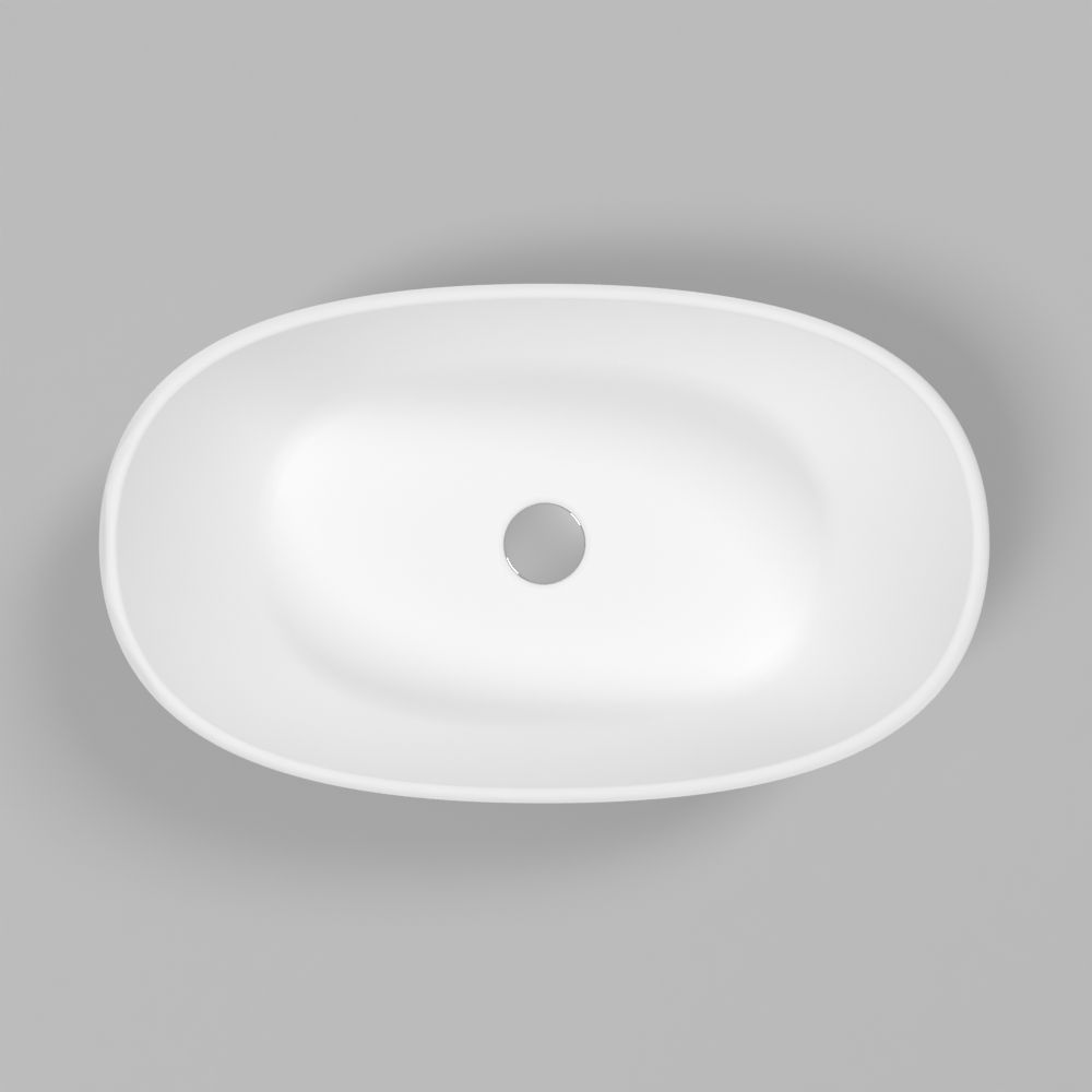 Умывальник WHITECROSS Amazon 60x35 (белый мат) иск. камень Умывальник WHITECROSS Amazon 60x35 (белый мат) иск. камень