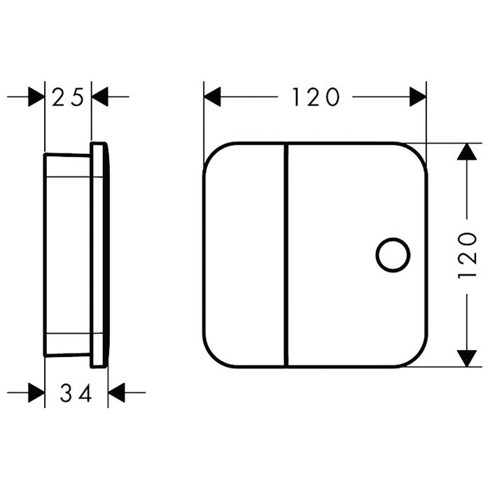 AX One Запорный вентиль, СМ, матовый черный AX One Запорный вентиль, СМ, матовый черный