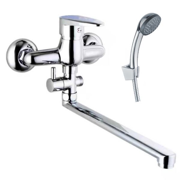 Смеситель для ванны FASHUN A2150BLUE, хром/синий