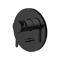 Fima Carlo Frattini Snap Смеситель для душа, встраиваемый, с переключателем на 2 выхода, цвет: чёрный матовый