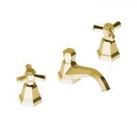 Stella Eccelsa Смеситель для раковины на 3 отверстия 3224TC, с донным клапаном, цвет: золото 24К