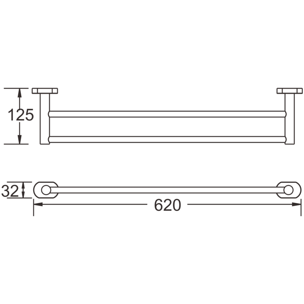 Полотенцедержатель BELZ B90009, хром, артикул B90009
