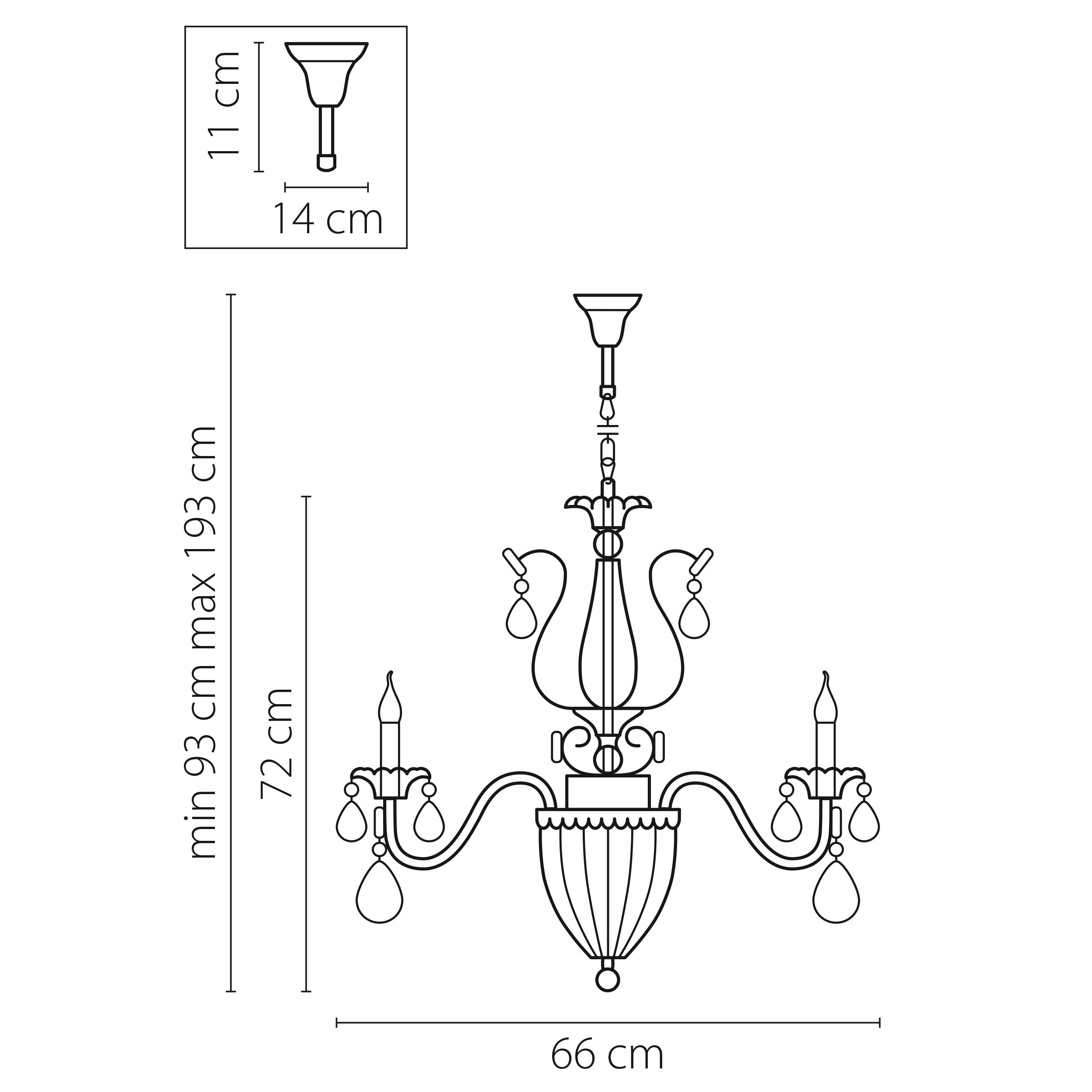 Люстра подвесная Schon Lightstar Premium 790114 Люстра подвесная Schon Lightstar Premium 790114