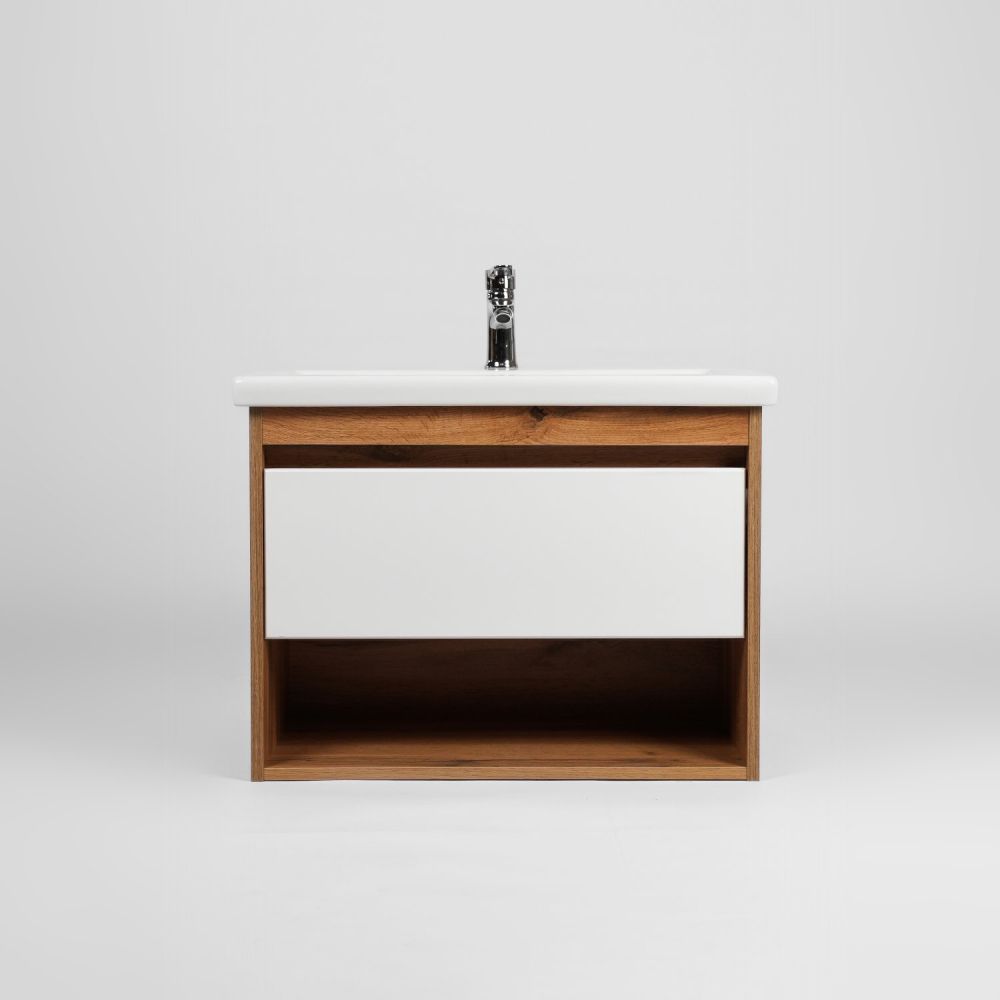 Тумба VIANT "Бостон" 1 ящик подвесная  380х460х500 под раковину .S-UM-COM50/1-w (COMO 50) (VBOS50CO-T1YP), артикул VBOS50CO-T1YP