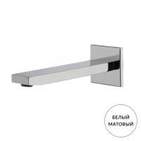 Излив, Fima Carlo Frattini, Shower accessories, монтаж-настенный, вынос излива, мм-201, стандарт подводки-1/2", цвет-белый матовый Излив, Fima Carlo Frattini, Shower accessories, монтаж-настенный, вынос излива, мм-201, стандарт подводки-1/2", цвет-белый матовый