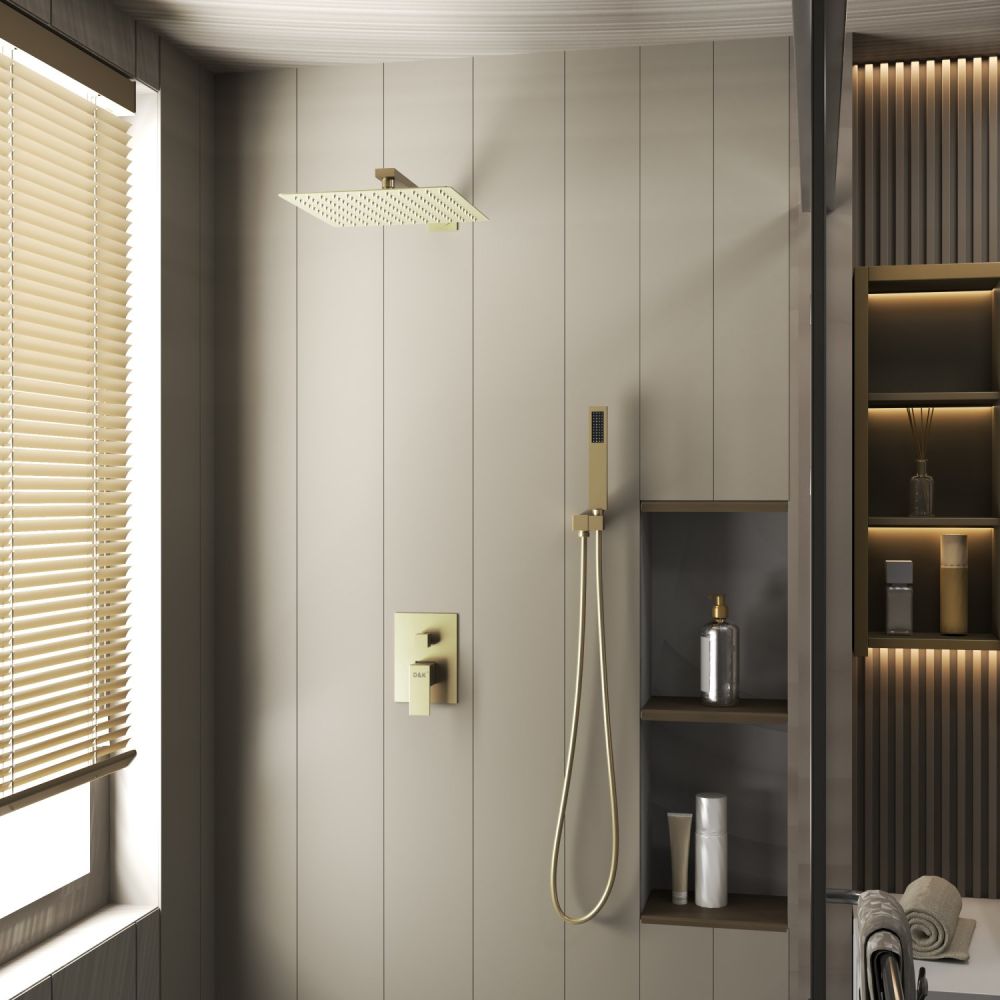 Душевая система для душа DK встраиваемая матовое золото Bayern.Liszt (DA1515707A04), артикул DA1515707A04