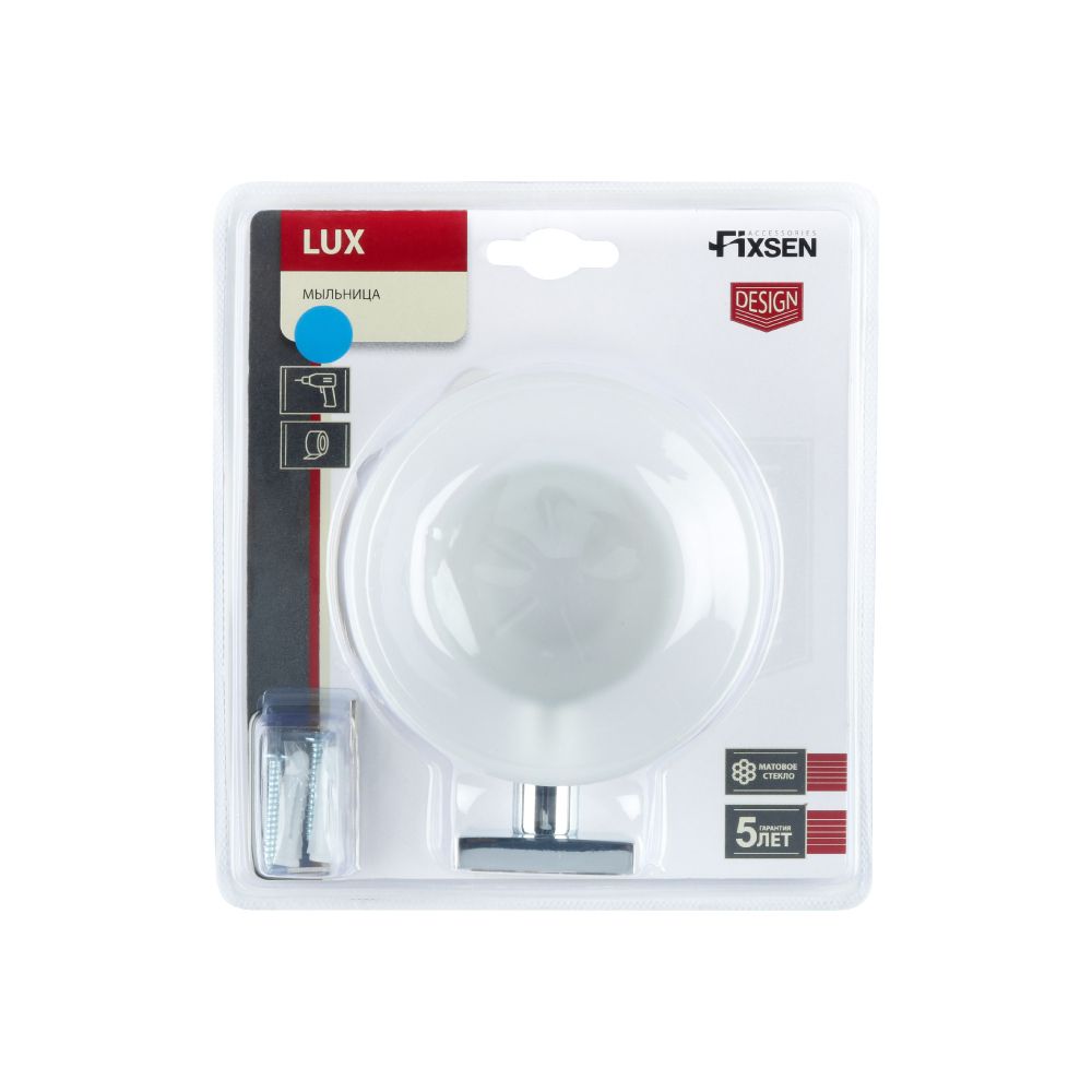 Мыльница FIXSEN LUX CHROME FX-15008, хром, артикул FX-15008