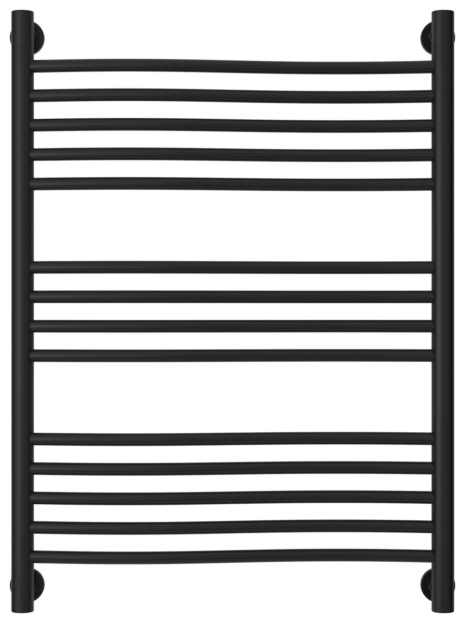 Полотенцесушитель водяной "ФЛЮИД+" 800х600 (Матовый Чёрный)