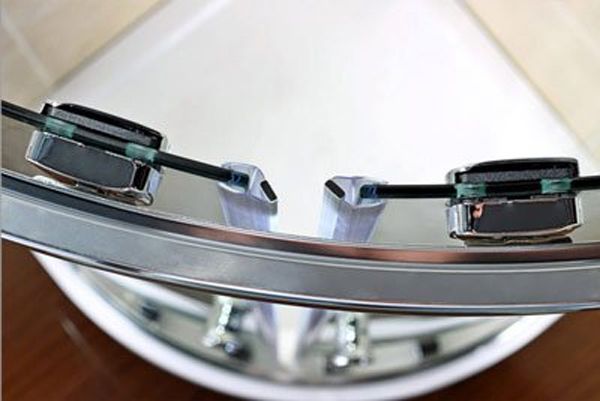 Душевой уголок Cezares Pratico R-2 100x100 PRATICO-R-2-100-C-Cr профиль Хром стекло прозрачное