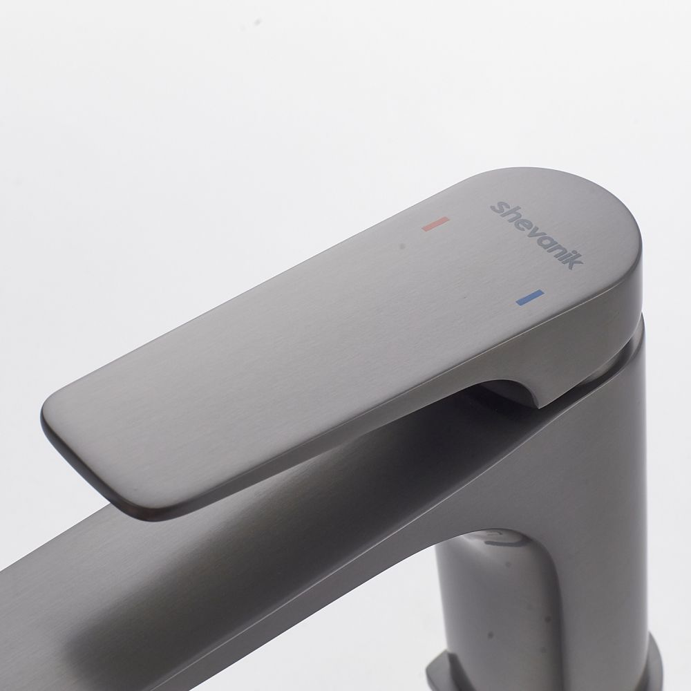 Смеситель для раковины Shevanik S4201T, оружейная сталь