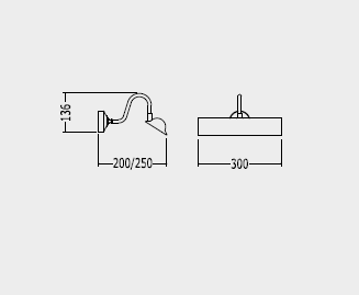 Devon Argo Cветильник настенный, направленный, 30см,  IP20, цвет: золото светлое