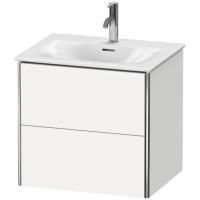 Duravit XSquare Тумба подвесная под раковину # 234463, 2 яшика, 560x610x478мм, цвет White High Gloss