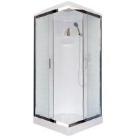 Душевая кабина Royal Bath HP 90х90 RB90HP1-M-CH стекло матовое задняя стенка Белая Душевая кабина Royal Bath HP 90х90 RB90HP1-M-CH стекло матовое задняя стенка Белая
