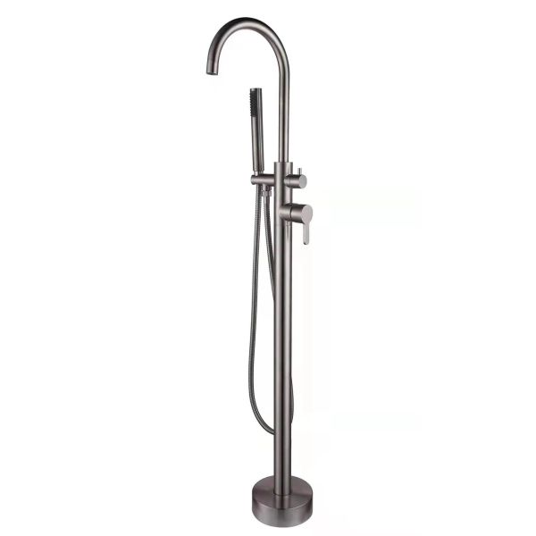 Смеситель для ванны напольный Savol S-SUS8801, сатин