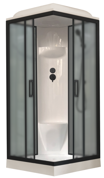 Душевая кабина Royal Bath  RB 80HP6-GC-BL (серое/матовое)