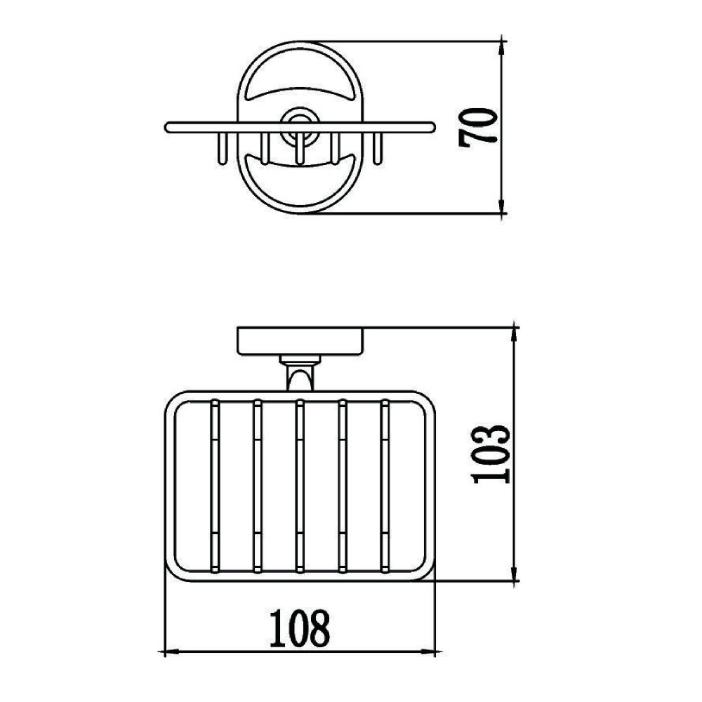 Мыльница Savol S-L07032, хром, артикул S-L07032