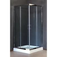 Душевой уголок Royal Bath RB-L-3002-2 90х90 без поддона профиль Хром стекло прозрачное