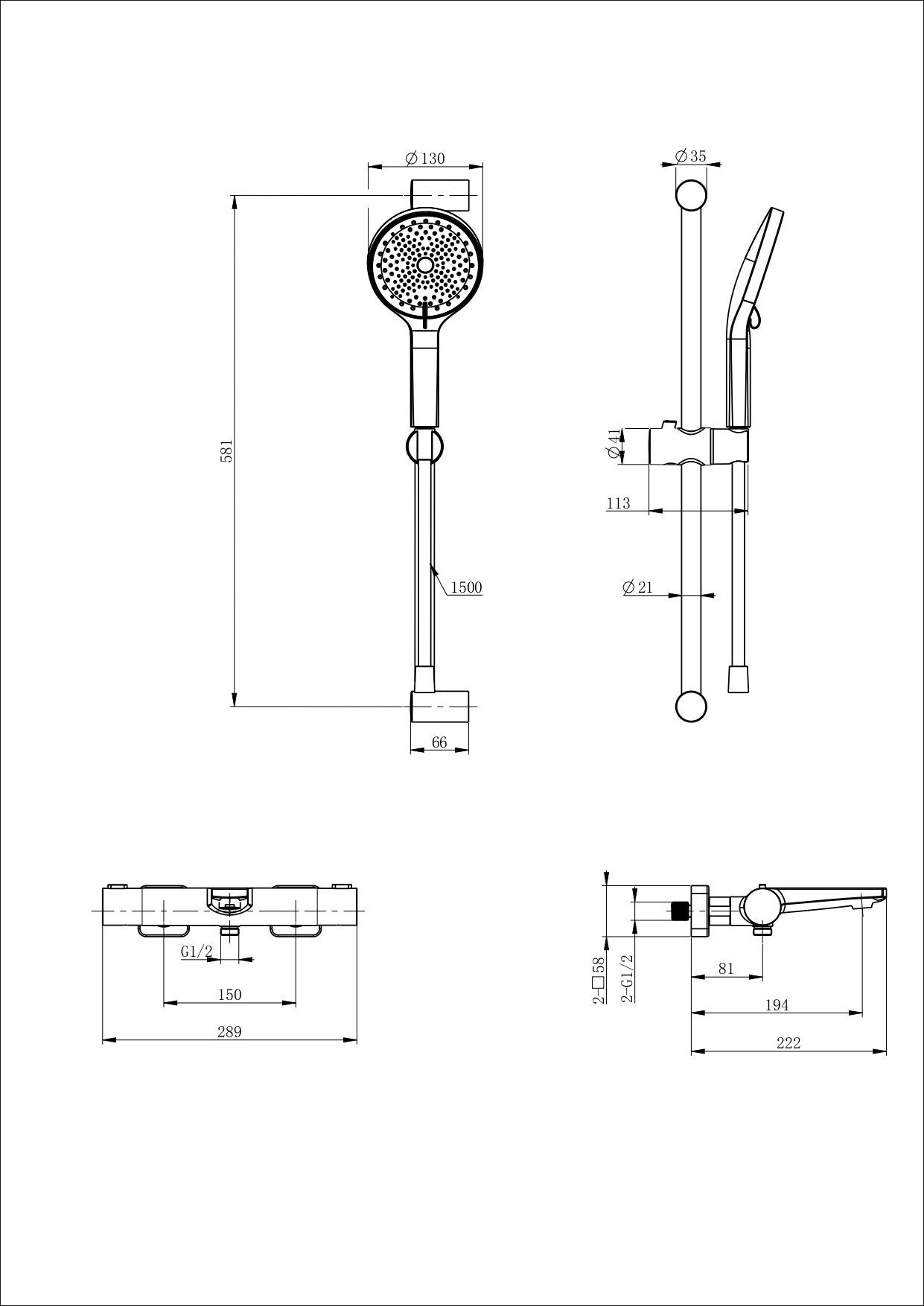 Смеситель для ванны с душевым гарнитуром и термостатом WONZON & WOGHAND, Темный графит (WW-C2021-A-BGG) Смеситель для ванны с душевым гарнитуром и термостатом WONZON & WOGHAND, Темный графит (WW-C2021-A-BGG)