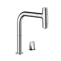 Смеситель для кухни, Hansgrohe, Metris Select M71, тип открывания воды-однорычажный, тип регулирования воды-керамический картридж, монтаж-на раковину/столешницу, отверстия для монтажа-2, высота, мм-320, вынос излива, мм-221, тип излива-выдвижной, поворотн Смеситель для кухни, Hansgrohe, Metris Select M71, тип открывания воды-однорычажный, тип регулирования воды-керамический картридж, монтаж-на раковину/столешницу, отверстия для монтажа-2, высота, мм-320, вынос излива, мм-221, тип излива-выдвижной, поворотн