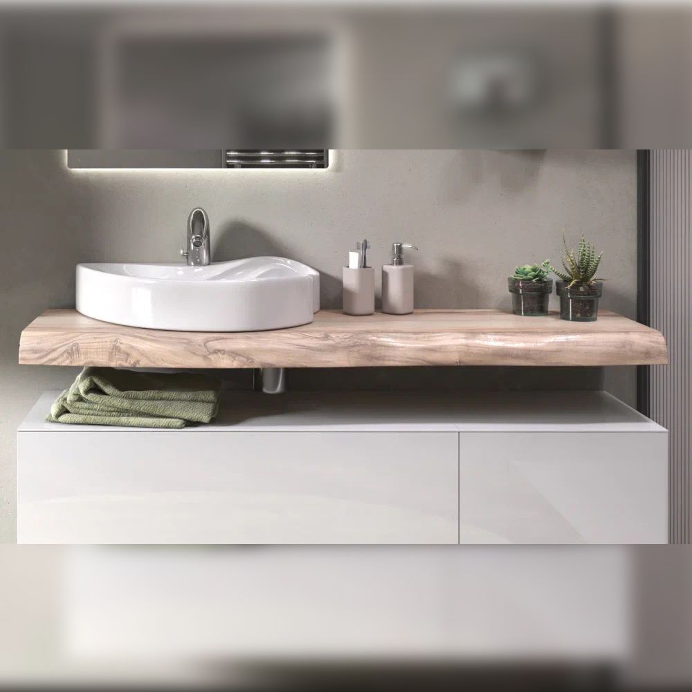 Столешница Velvex Felay 140 натуральное дерево, без отверстий