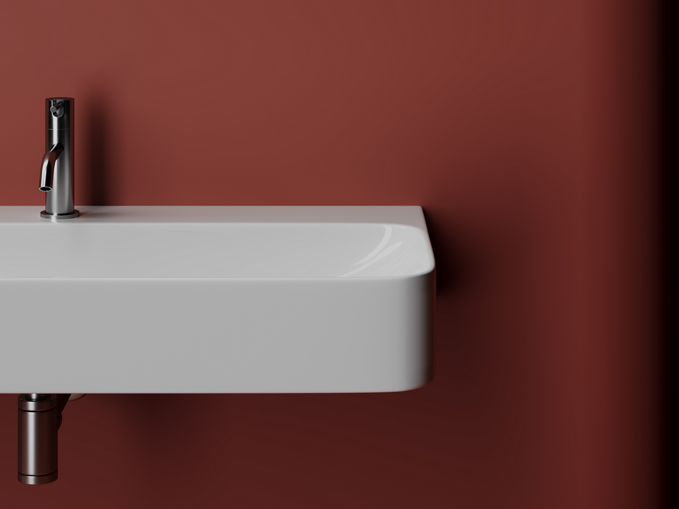 Умывальник Аура (Aura) с 1 отверстием для смесителя, без перелива 1000x470x135мм, артикул CN2007