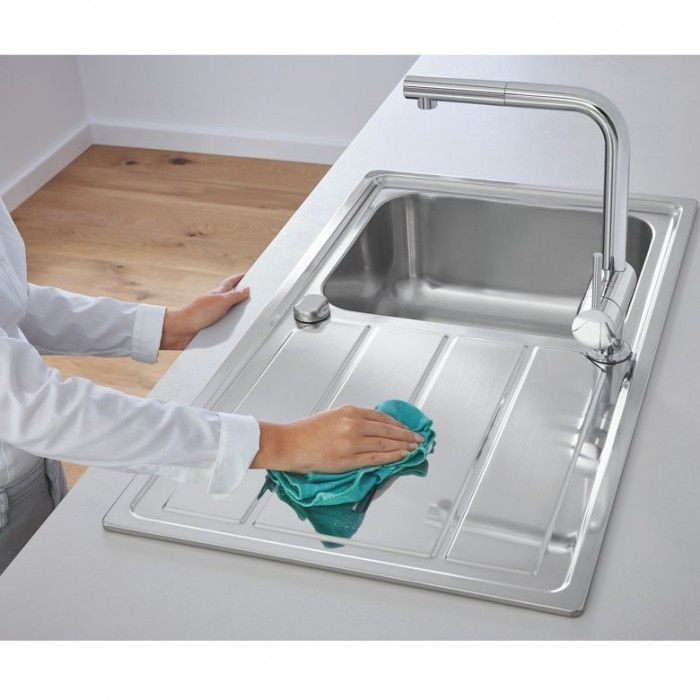 Кухонная мойка Grohe K200 31552SD0 Полированная сталь Кухонная мойка Grohe K200 31552SD0 Полированная сталь