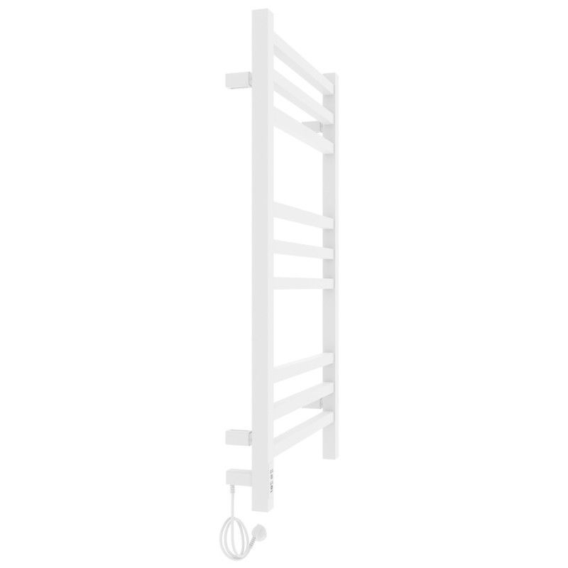 Полотенцесушитель электро "Астор ЧК9 350х700", белый муар, левый