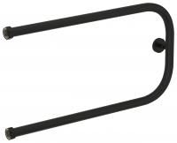 Полотенцесушитель водяной "П-обр.+" 320х650 Н. Г. 1" (Матовый Чёрный)