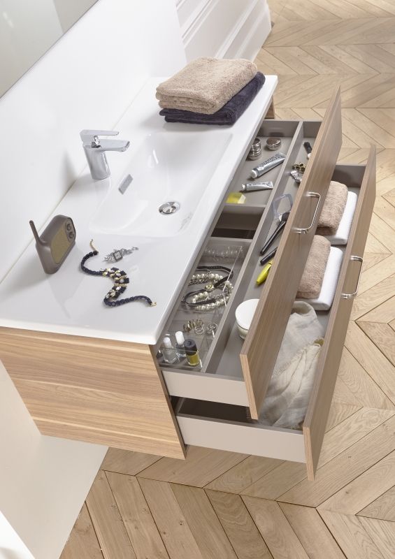 Тумба под раковину JACOB DELAFON VOX 100 EB2075-R1-M43 (подвесная, аквамарин матовый), шт, артикул EB2075-R1-M43