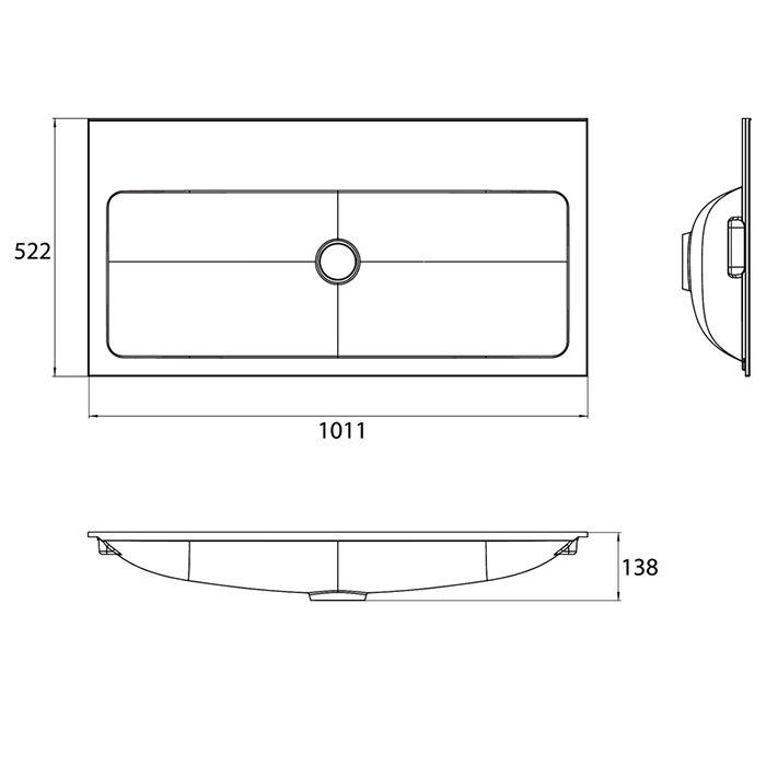 Emco Vanity units Раковина (мин. литье), 1000х522 мм, для тумб 9583 274 20 и 9583 275 20, с 1 отв., с д/ клапаном , цвет белый Emco Vanity units Раковина (мин. литье), 1000х522 мм, для тумб 9583 274 20 и 9583 275 20, с 1 отв., с д/ клапаном , цвет белый