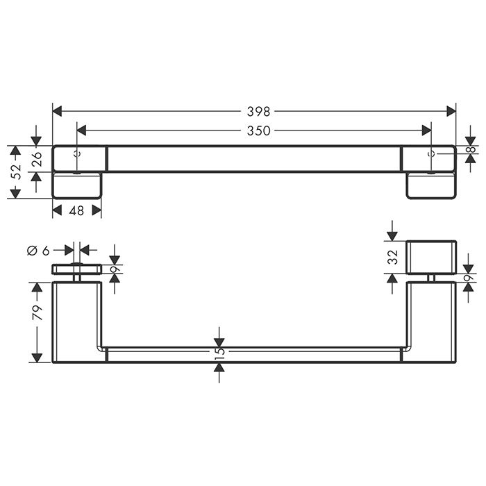 HG AddStoris Ручка для двери душевой кабины, цвет: шлифованный черный хром HG AddStoris Ручка для двери душевой кабины, цвет: шлифованный черный хром