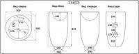 Умывальник CeramaLux B133MB Умывальник CeramaLux B133MB