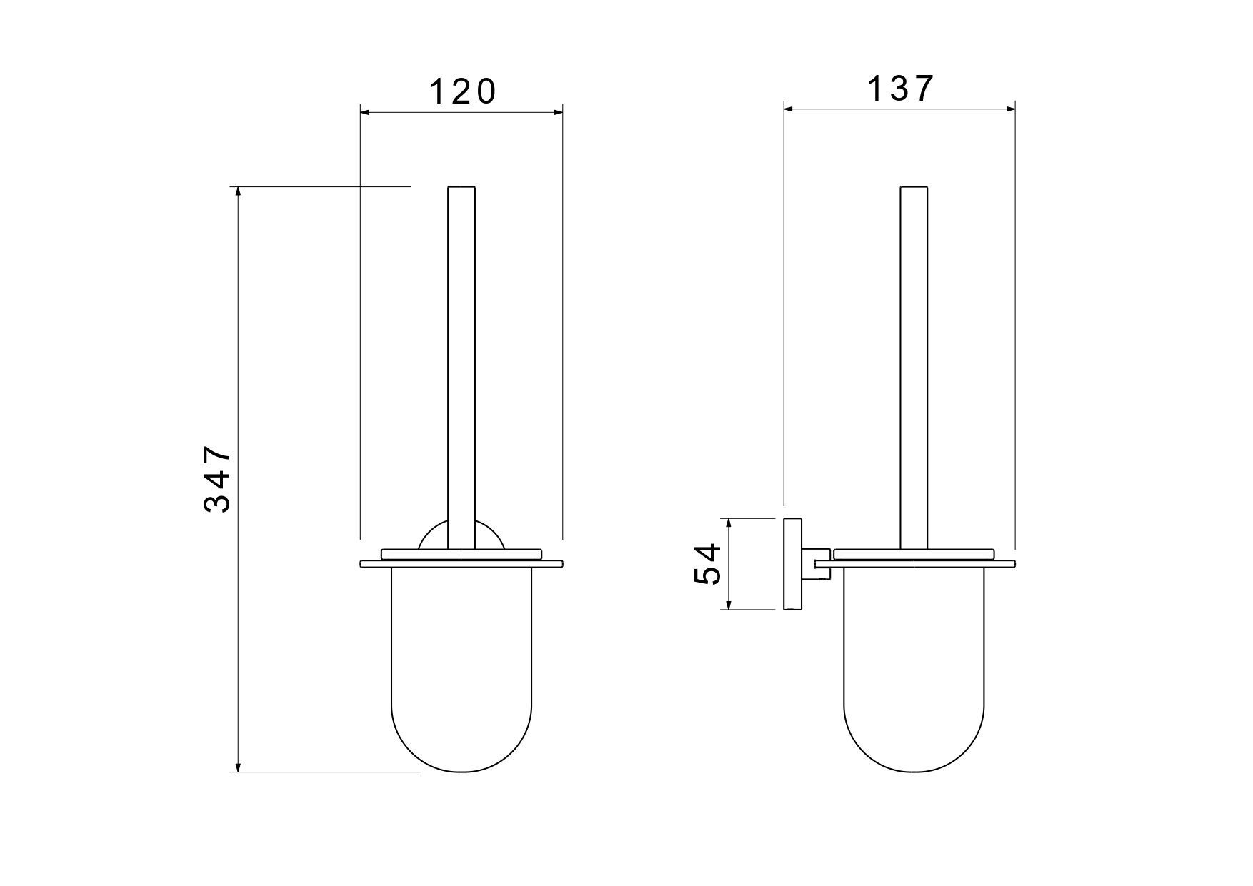 Ершик AQUATEK, матовый черный AQ4210MB ОБЕРОН Ершик AQUATEK, матовый черный AQ4210MB ОБЕРОН