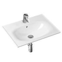 Комплект 3 в 1 Lavinia Boho Bathroom Sink 21510438, врезная фарфоровая раковина 60 см, смеситель с донным клапаном, латунный сифон