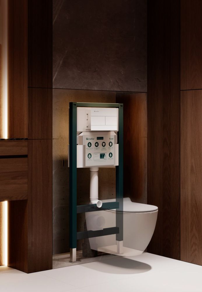 Инсталляция для подвесного унитаза Knotlor ISWC502FG, бирюзовый