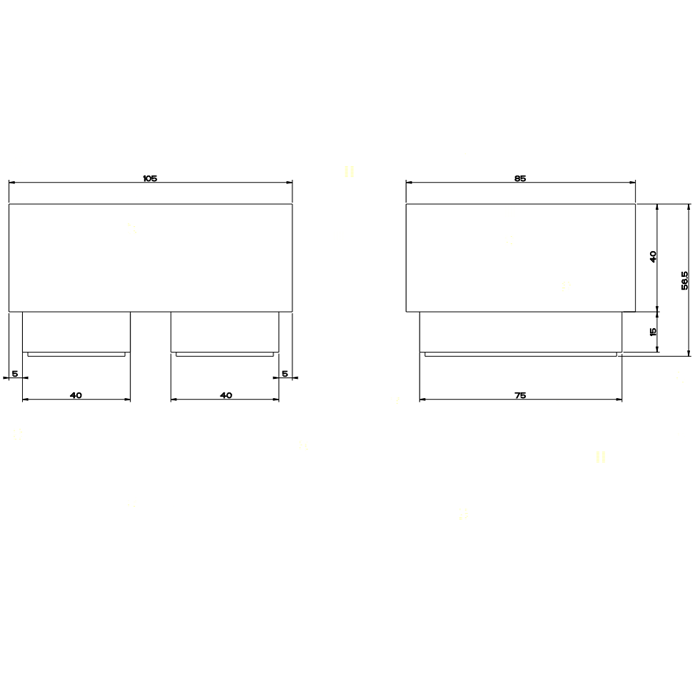 Gessi Rettangolo Мыльница настольная, цвет: хром/белый
