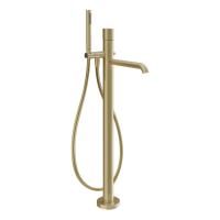 GESSI HABITO DIAMANTATO Смеситель для ванны напольный, однорычажный, цвет Brass Brushed PVD