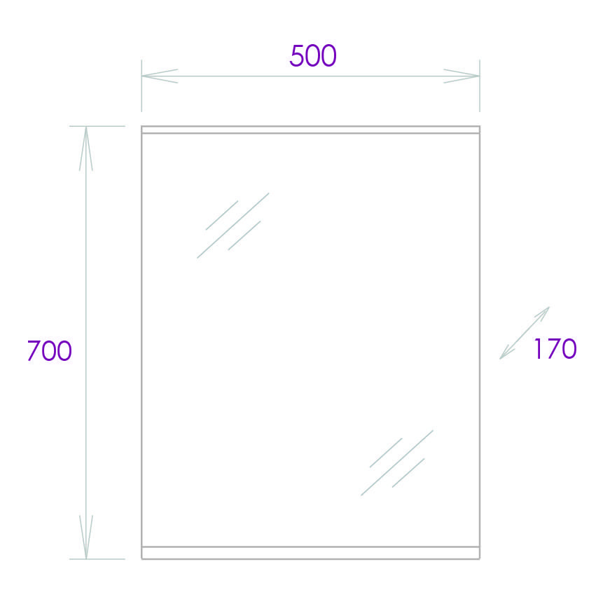 Зеркало Onika Коралл 50 белое, с подсветкой