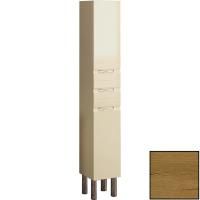 Шкаф пенал SanVit Прима 30 pprim с фактурой под дерево витые ручки Акация светлая