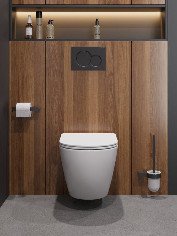 STYLUS-TOR 2.0 Унитаз подвесной безободковый со смывом "Торнадо" с сиденьем дюропласт soft close CZR-546-TH-TOR/SC, артикул CZR-546-TH-TOR/SC