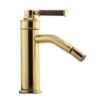 ERMITAGE MINI Смеситель для биде моноком., ручка сверху, орех/золото