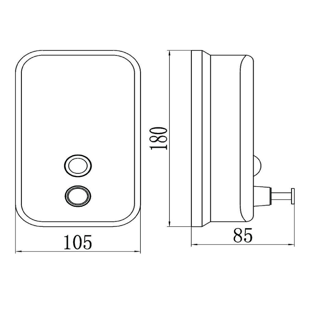 Дозатор жидкого мыла Savol S-00402, хром