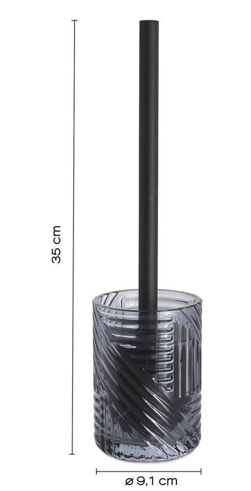 Gedy Corinne, напольный стеклянный ерш, цвет голубой, артикул CR33(05)