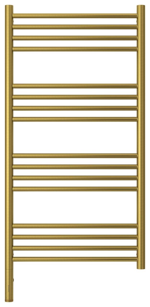 Полотенцесушитель электрический "БОГЕМА 3.0" прямая 1000х500 / МЭМ левый (Состаренная латунь)
