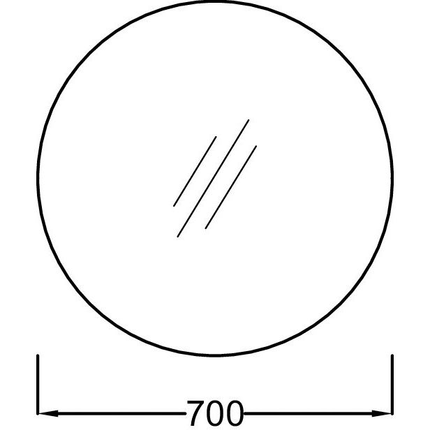 Зеркало Jacob Delafon Odeon Rive Gauche 70 EB1177-BLV Черное