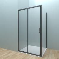 Душевой уголок Rovigo 140х90х190 Прозрачное черный RV072-14090PR-01-C4