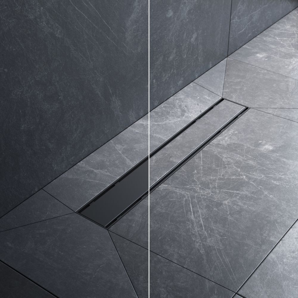 W02SC-U11-050-04BM PrimeFlow Трап для душа линейный универс затвор Tile 50см цвет черн мат W02SC-U11-050-04BM PrimeFlow Трап для душа линейный универс затвор Tile 50см цвет черн мат